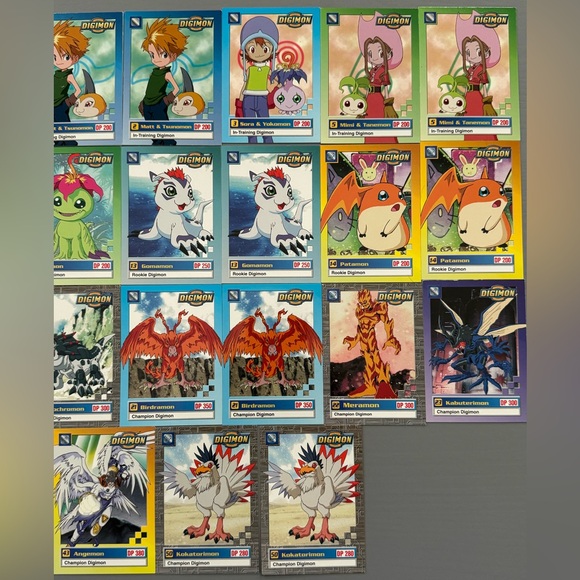 1999 Digimon Animated Series 1 - Lot Of 45 Unplayed Cards - Picture 4 of 4